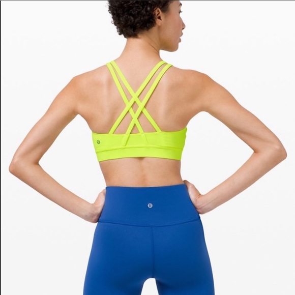 lululemon athletica Other - Lululemon Highlight Yellow SZ 4 Energy Sport Bra